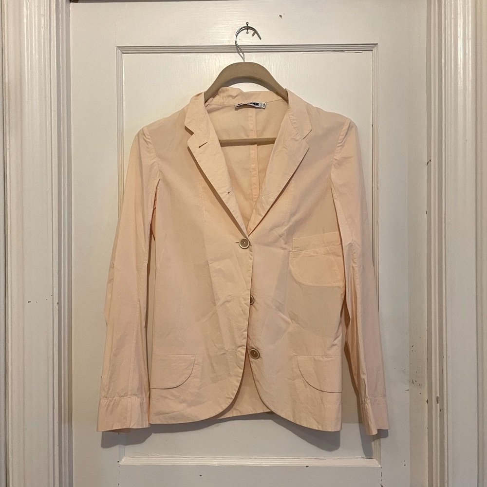 Jil Sander Pale Pink Cotton Blazer SZ 38 (US 6)